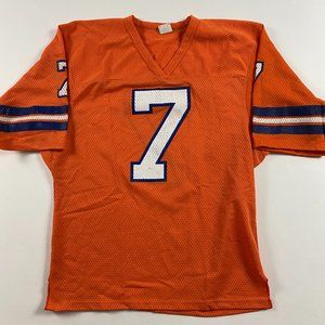 Vintage 80s Denver Broncos Jersey #7 John Elway Mens XL Ravens Knit